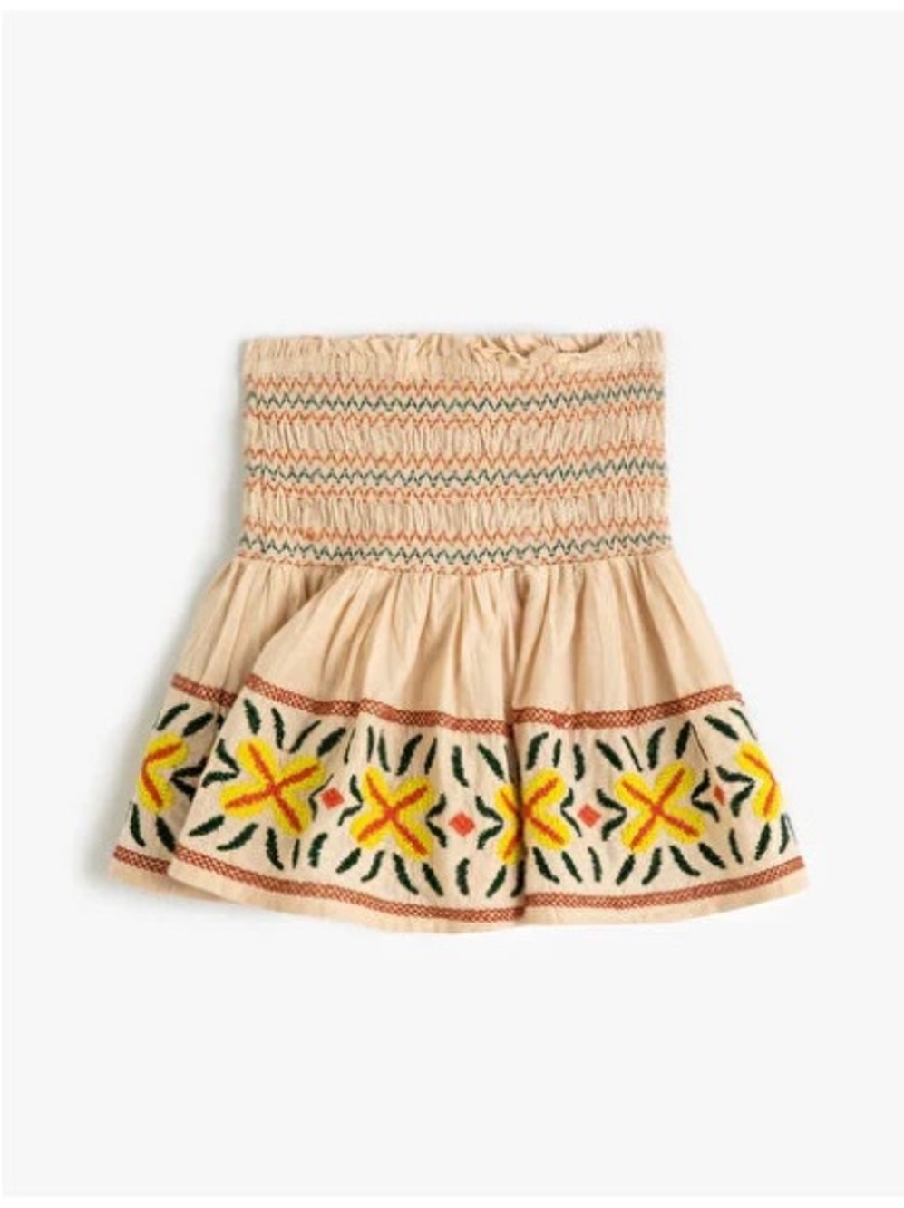 Zara Embroidered Floral Mini Skirt